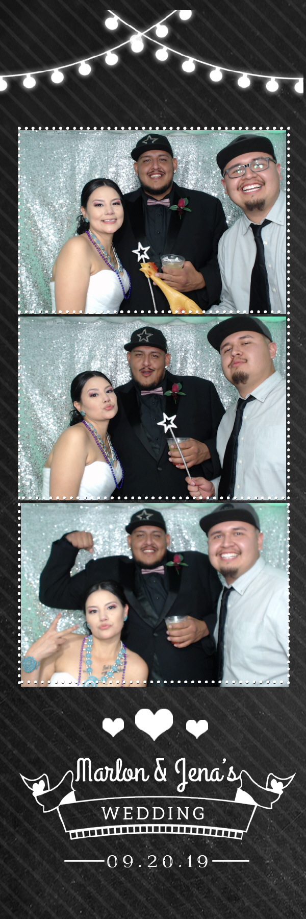 Jena and Marlon's Wedding | View more photos from the event at gallery.photoboothbillings.com/u/PhotoBoothBillings/Jena-and-Marlons-Wedding